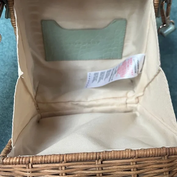 Top Shop Woven Wood Bag - Picture 10 of 11